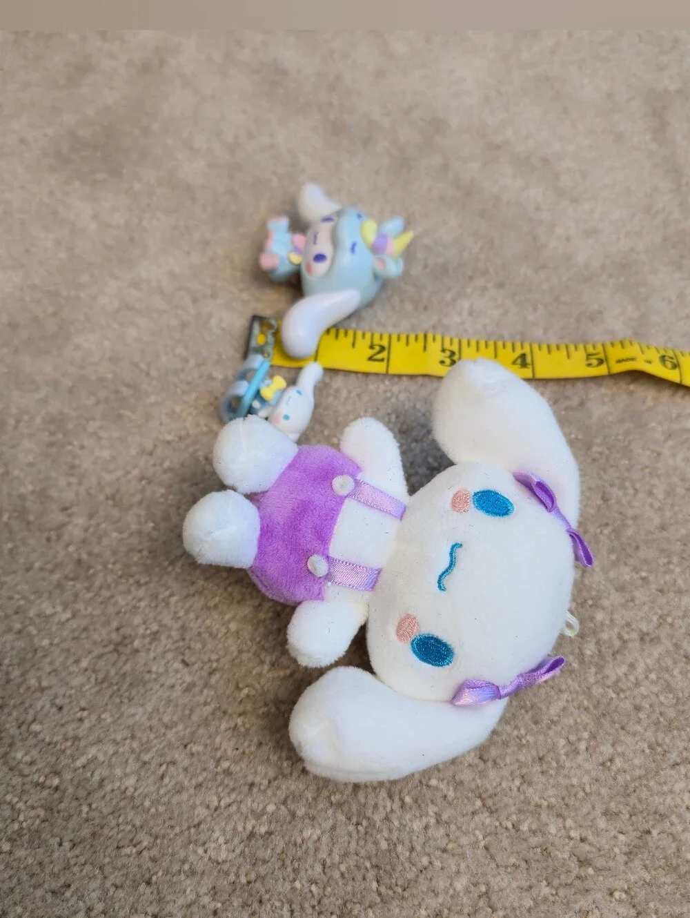 Sanrio Characters Oshikatsu Cinnamoroll Mascot Keychain Purple JP LTD Original